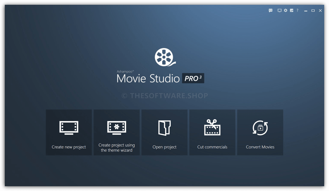 Ashampoo Movie Studio Pro 3 - Start