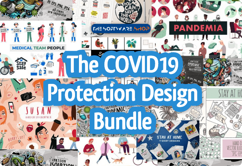 98% Off + 10% Off Coupon on The COVID19 Protection Design Bundle – 1238 Illustrations, Patterns, Icons, Elements, T-shirt Designs.