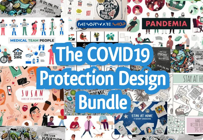 98% Off + 10% Off Coupon on The COVID19 Protection Design Bundle – 1238 Illustrations, Patterns, Icons, Elements, T-shirt Designs.