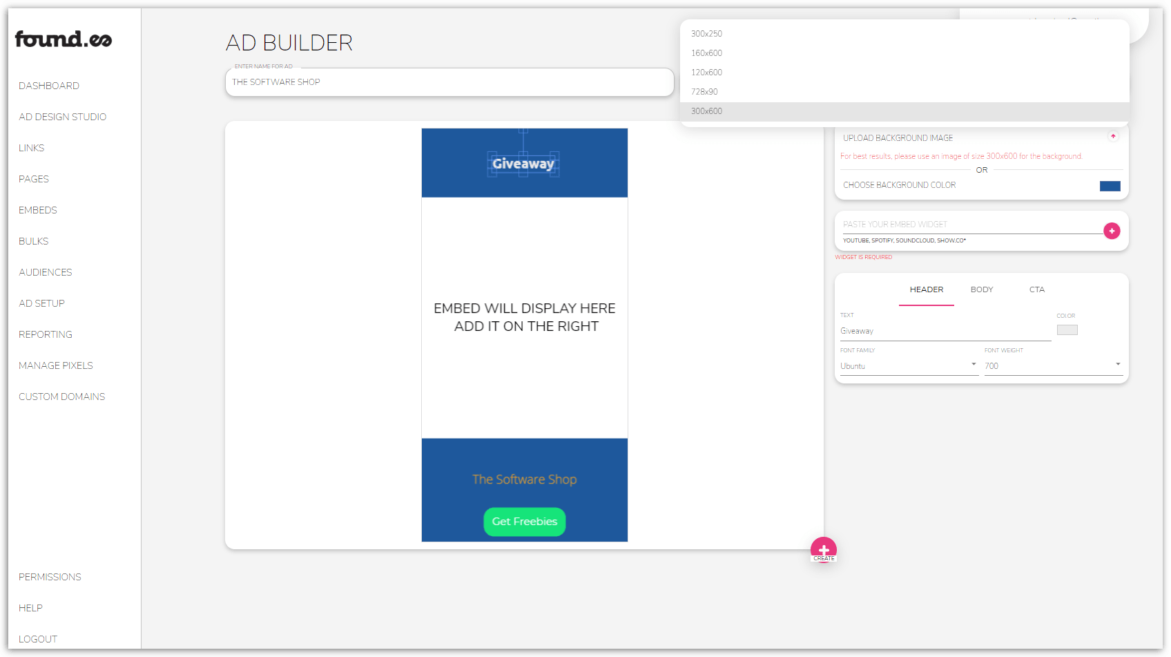 Found.ee Screenshot - Ad Design Studio