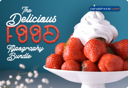 The Delicious Food Typography Bundle Discount Coupon