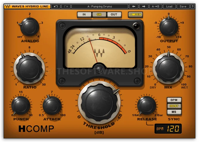 Waves H-Comp Hybrid Compressor Screenshot
