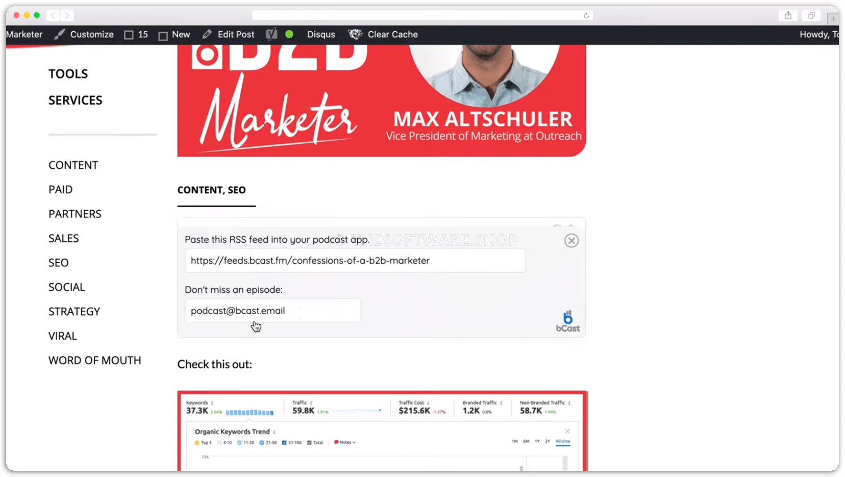 bCast Content SEO