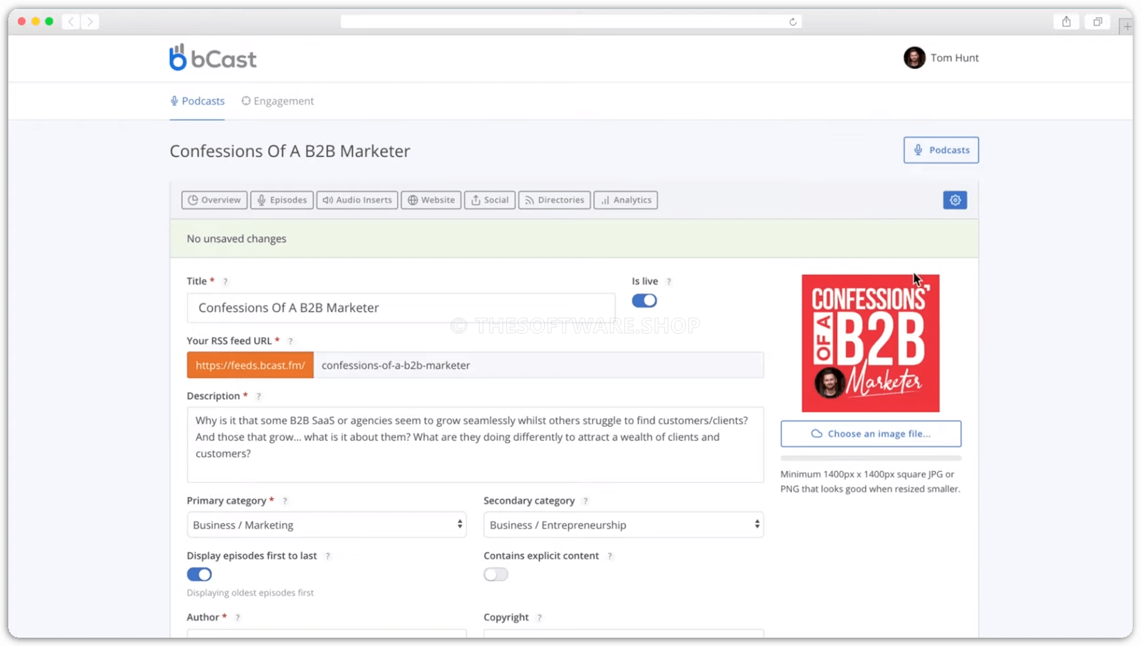 bCast Podcast Editor