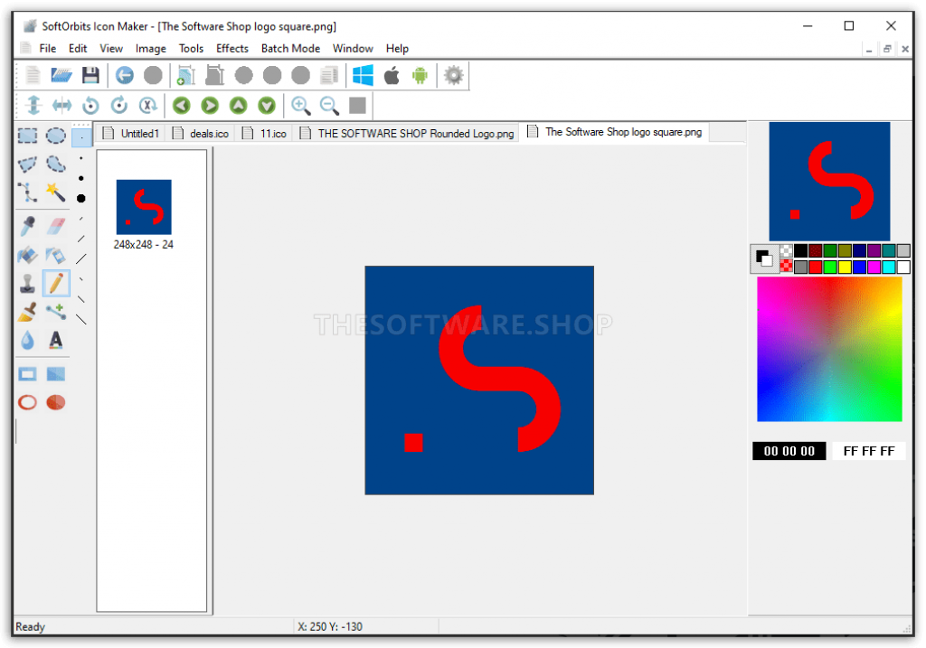 SoftOrbits Icon Maker - Editor