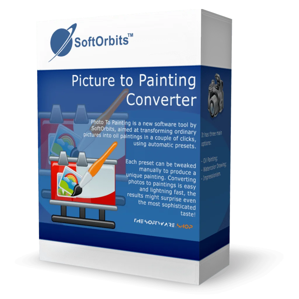 80% Off – Softorbits Pictures to Painting Converter: Lifetime Personal License | Painting-Looks Photo Editor for Windows