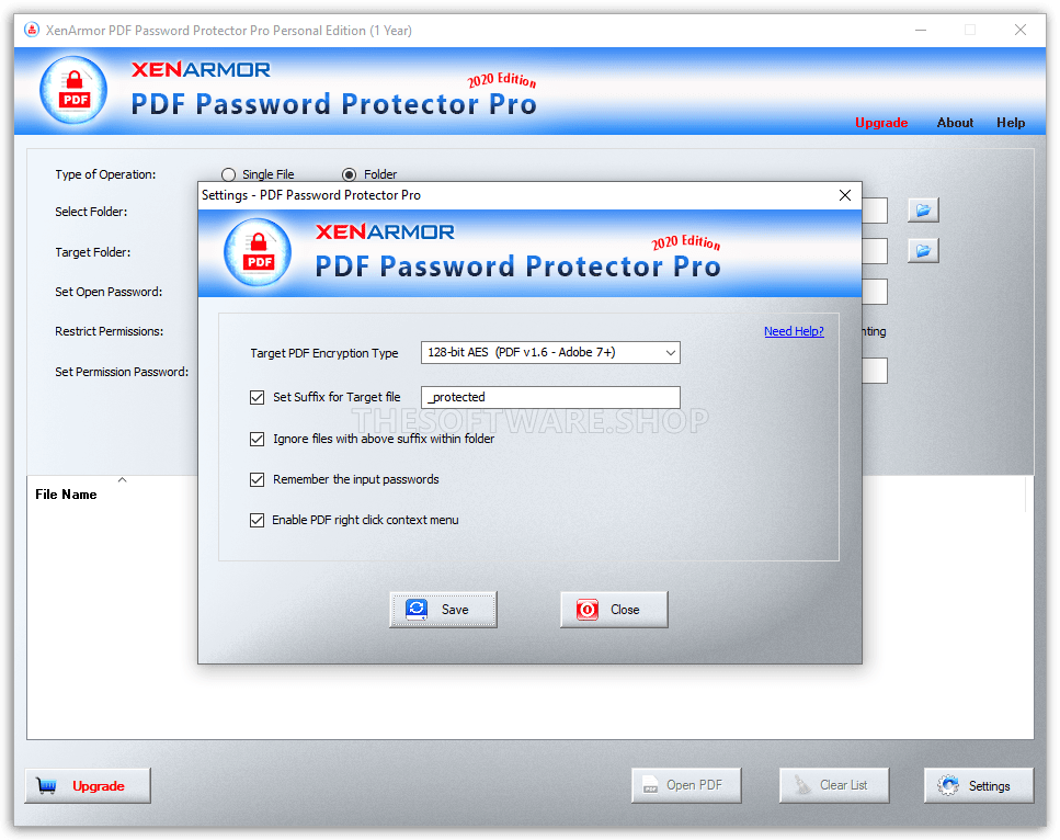  Settings Screenshot