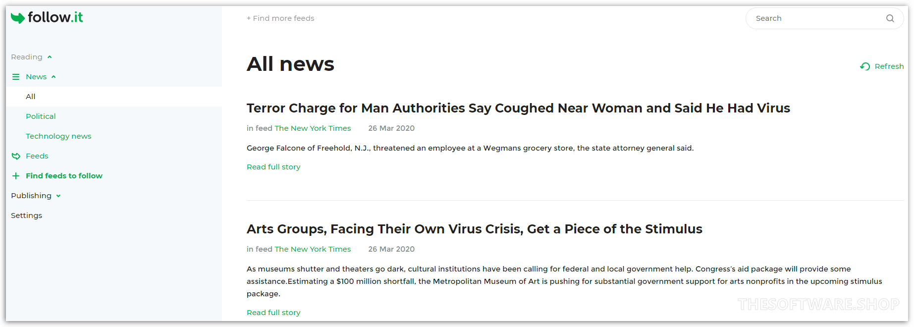 All News screenshot