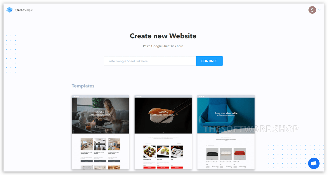 Create a New Website