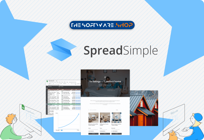 87% Off on SpreadSimple – Lifetime Subscription – No-code Website Builder & manager with Google Sheets