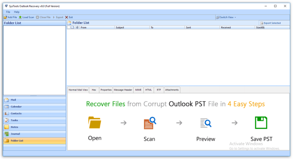 systools outlook recovery 3.1