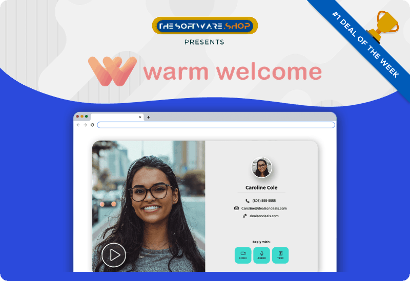 Up to 96% Off on Warm Welcome Professional Plan – Lifetime Subscription – Video Email, Video Business Card, & Video Site Bubble Creator