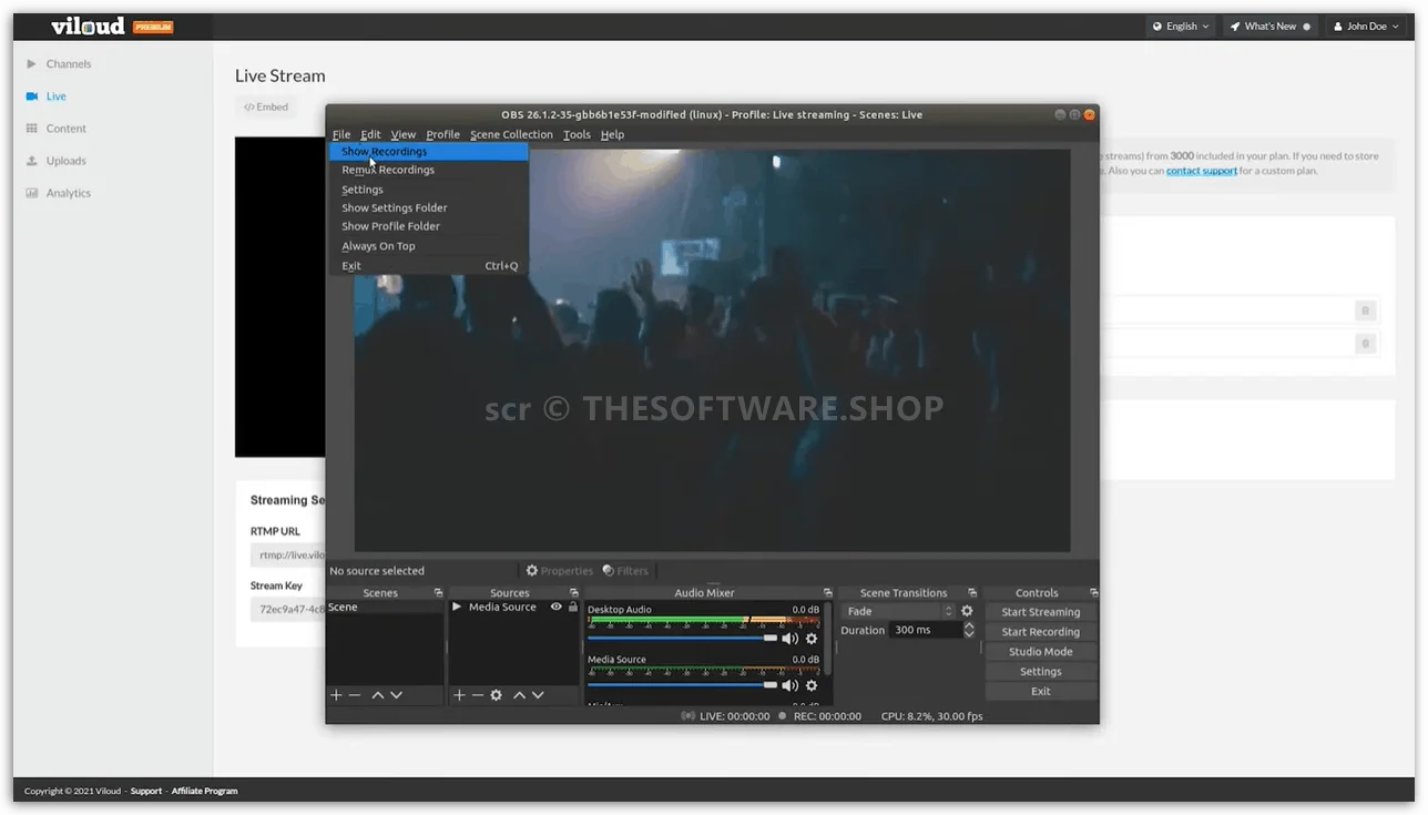 RTMP encoder software