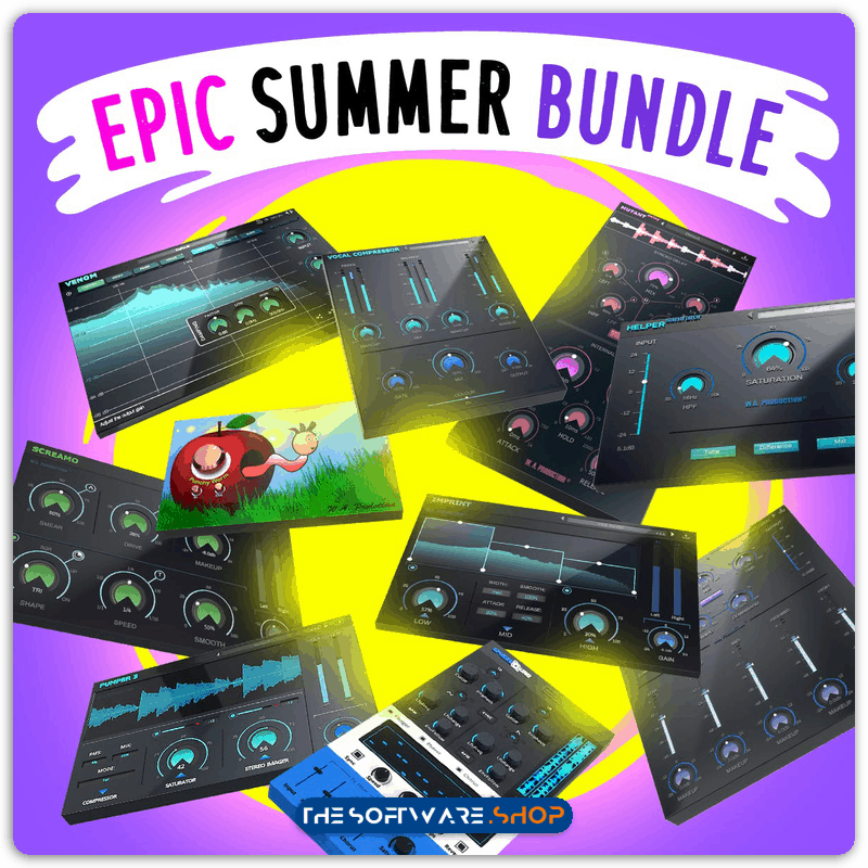 96% Off on Epic Summer Bundle by W. A. Production – 10 Studio-Quality Essential Plugins for just $20