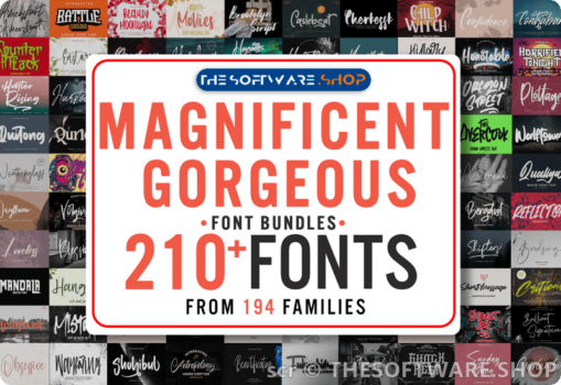 Creative Fabrica Magnificent Gorgeous Fonts Bundle Giveaway