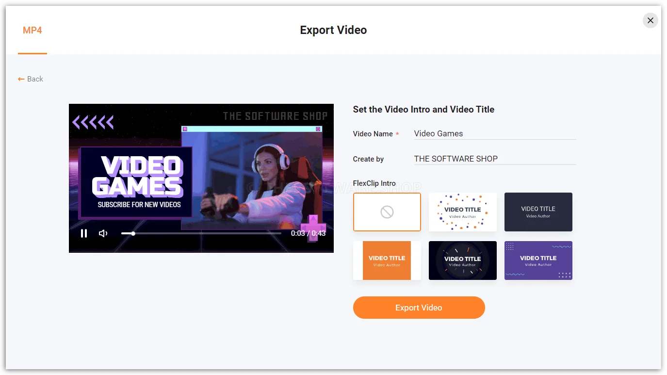 FlexClip - Export Video