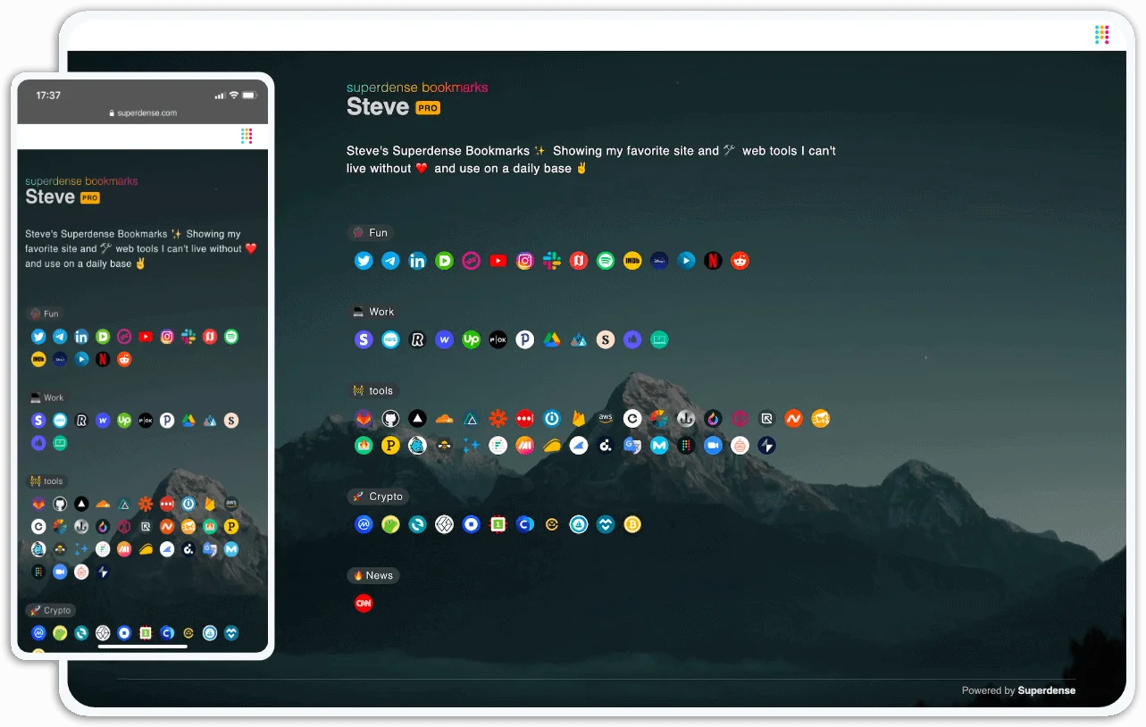 Superdense-Bookmark-Manager-Devices