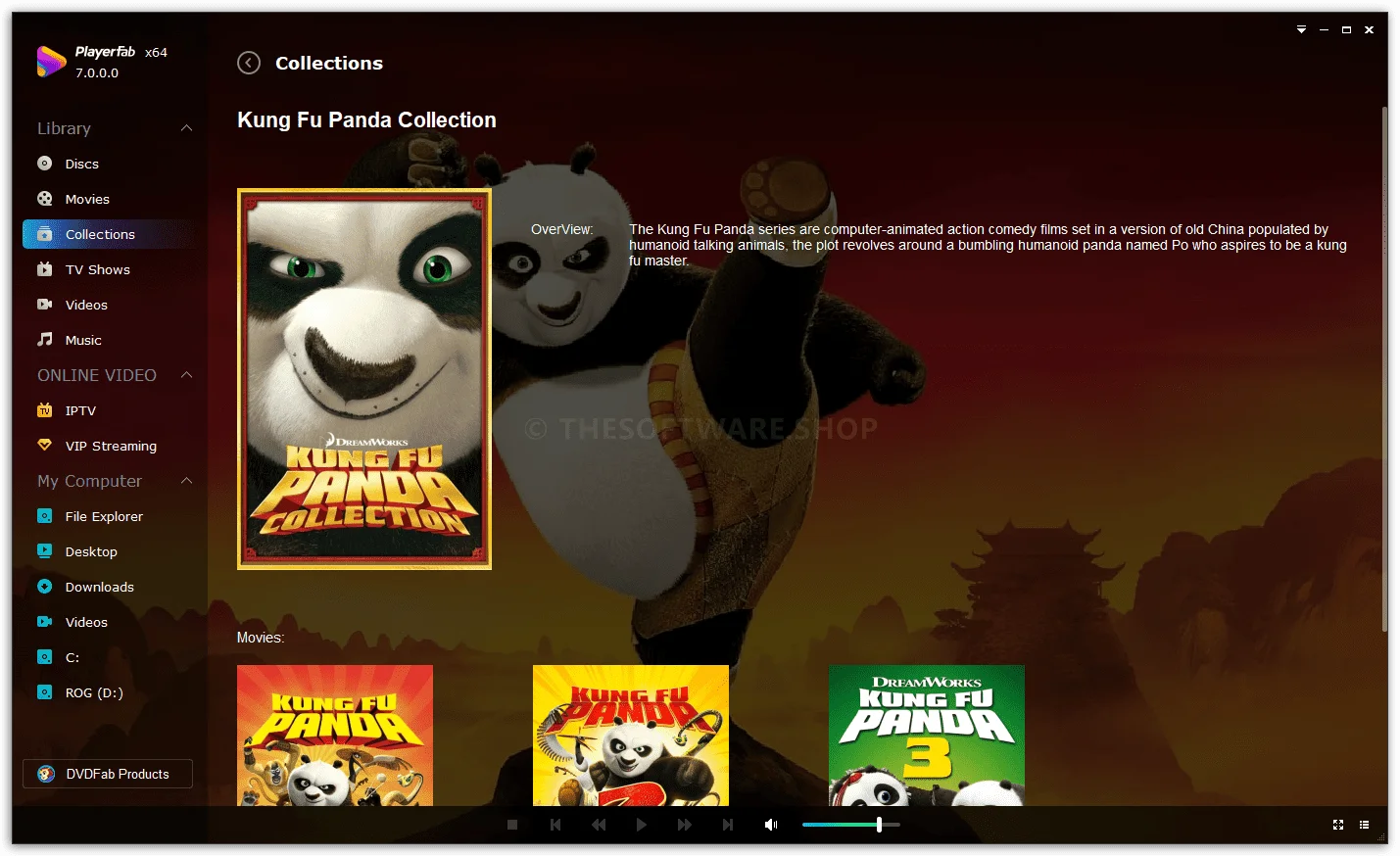 PlayerFab All-in-one Ultra HD Player - Collections