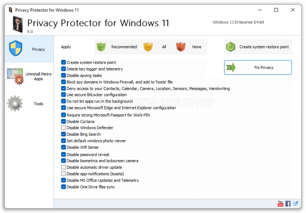 SoftOrbits Privacy Protector for Windows 11 Screenshot