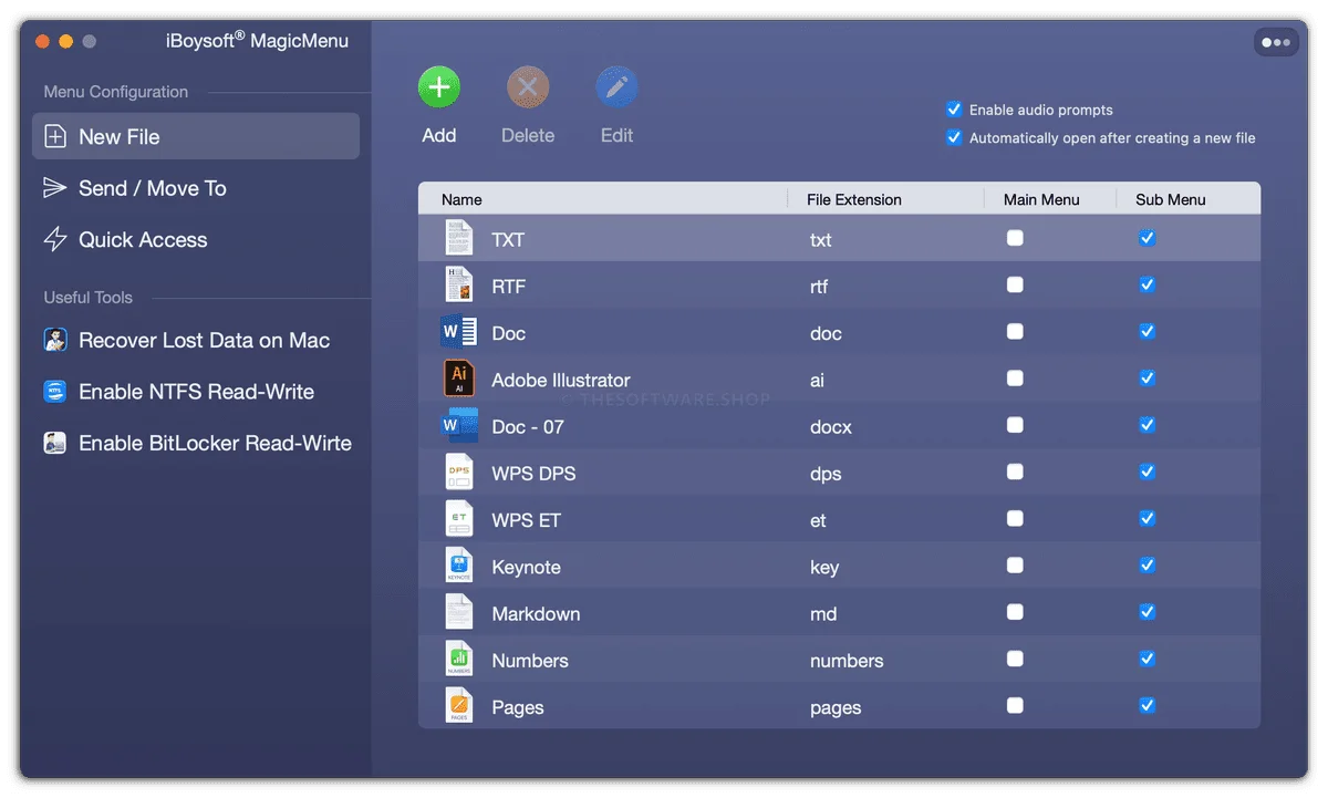 iBoySoft MagicMenu Screenshot