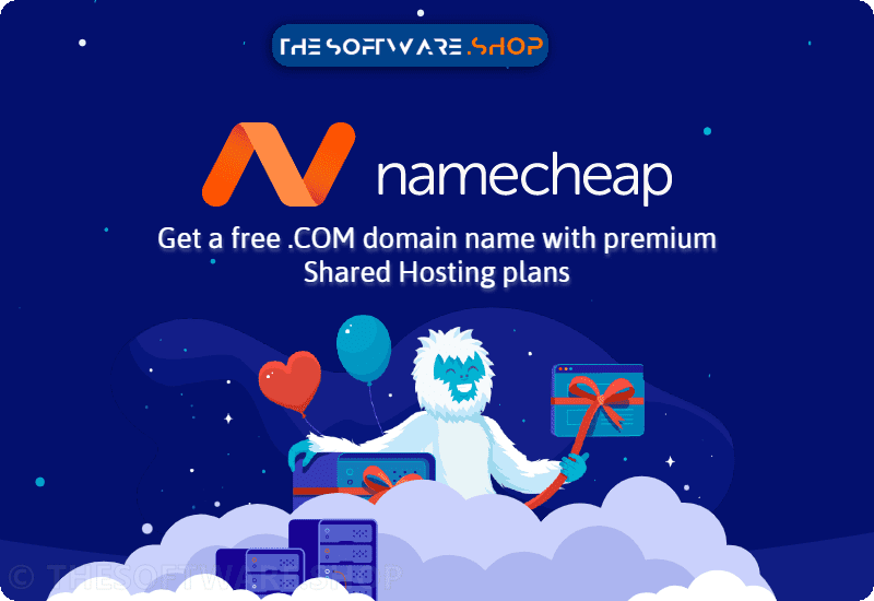 Get a .COM domain for FREE with Namecheap Premium Shared Hosting