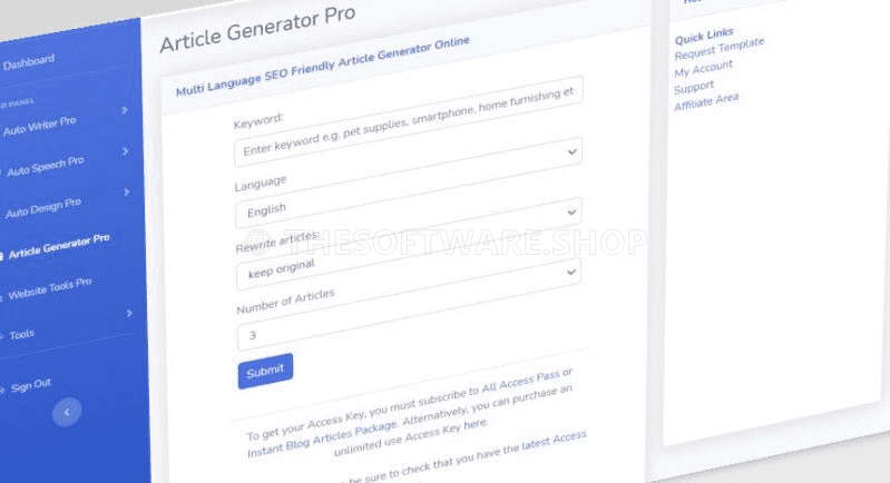 AI Article Generator Pro Tool