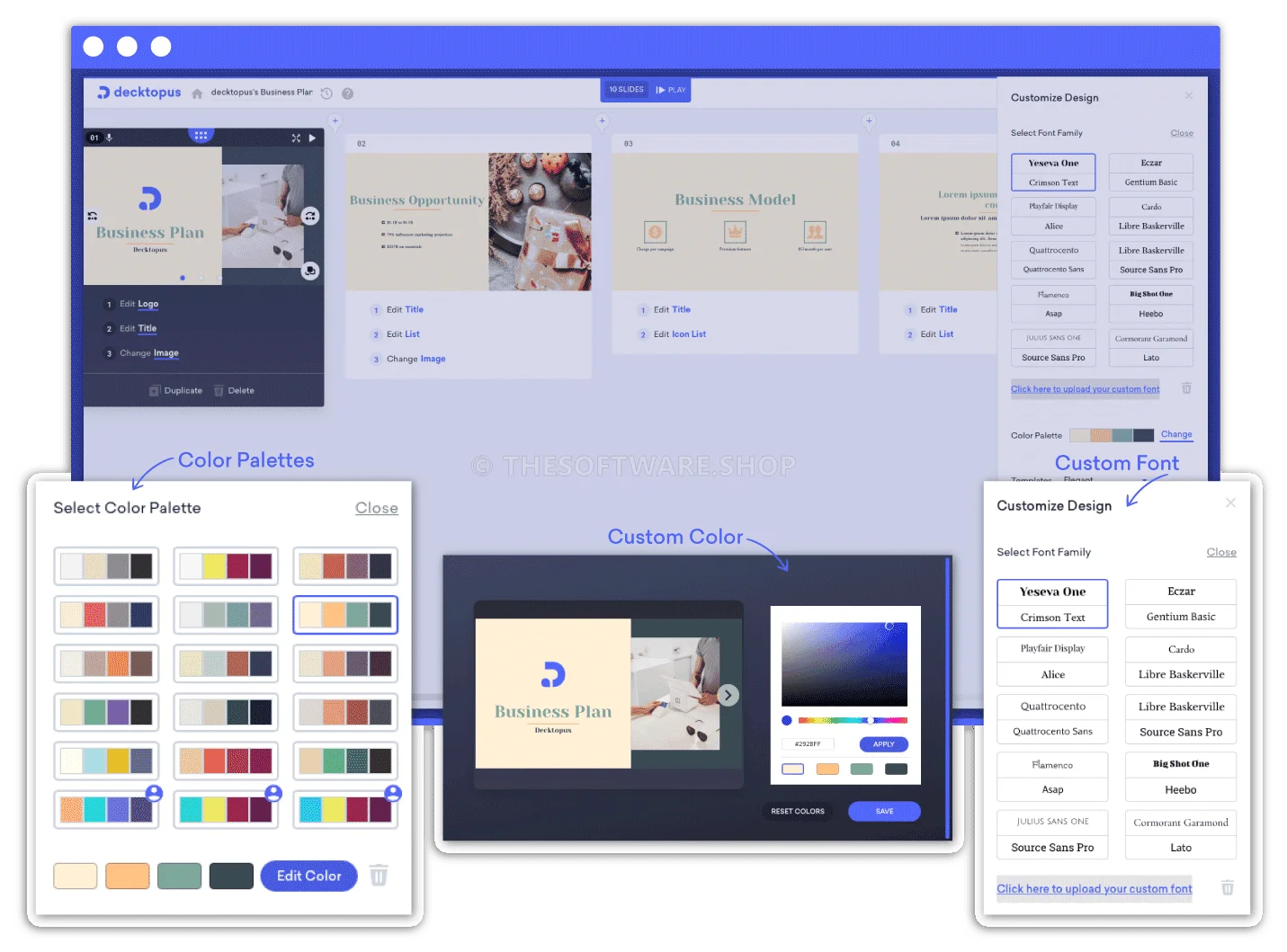 Decktopus Screenshot - Customize