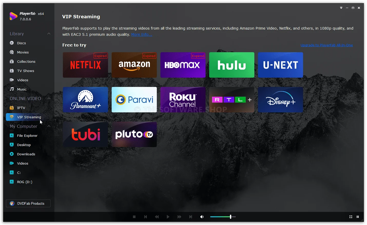 PlayerFab All-in-one VIP Streaming