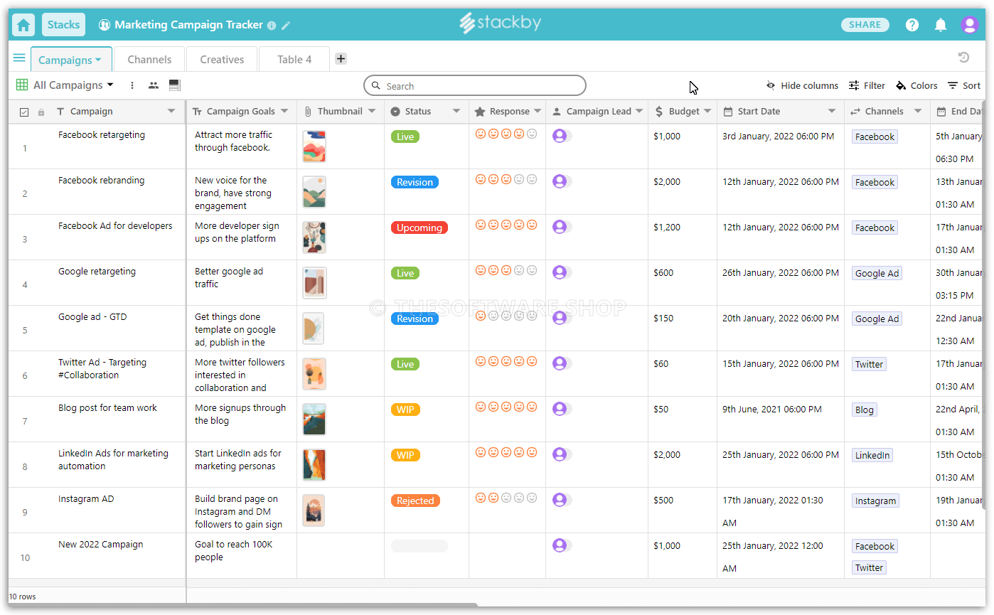 Stackby Database