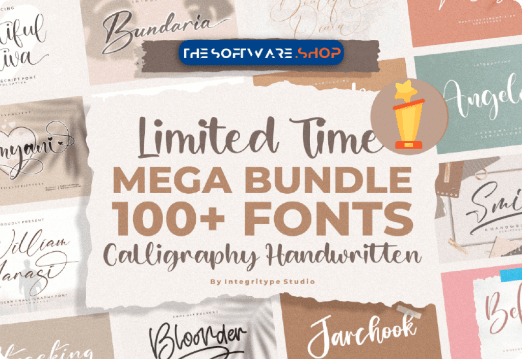 Creative Fabrica Mega Handwritten Fonts Bundle Discount Sale