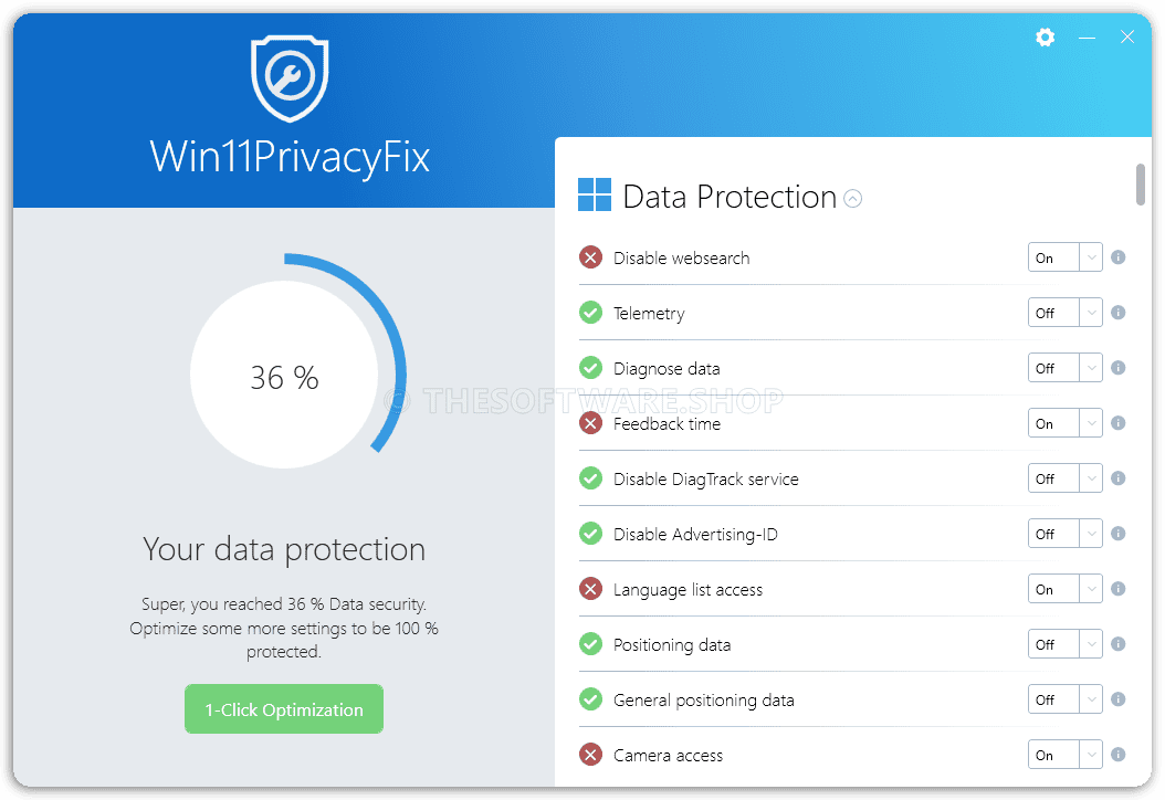 Win11PrivacyFix 2025 Screenshot