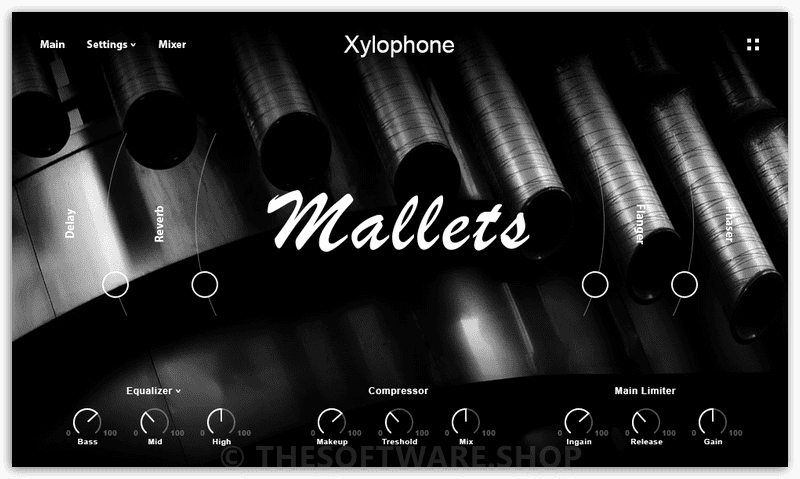 Muze Xylophone main interface