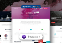 Material Kit Pro Bootstrap 4 Review Download Discount Coupon Code