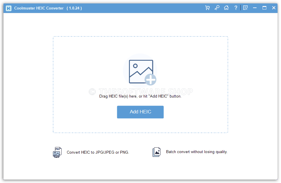 CoolMuster HEIC Converter Screenshot - Main Interface