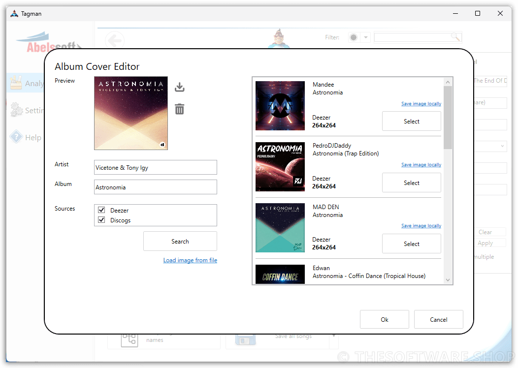 Abelssoft Tagman 2023 Album Cover Editor