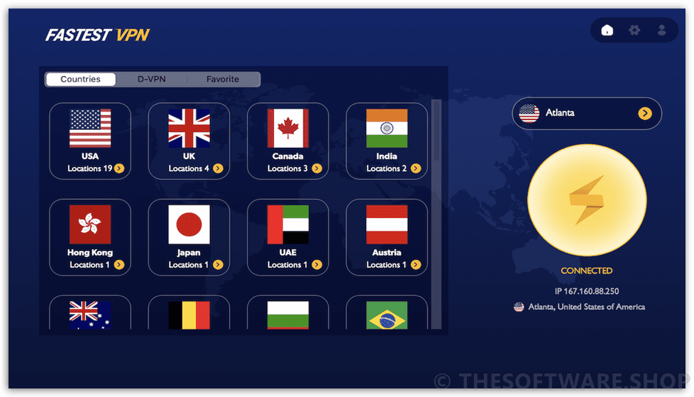 FastestVPN Screenshot
