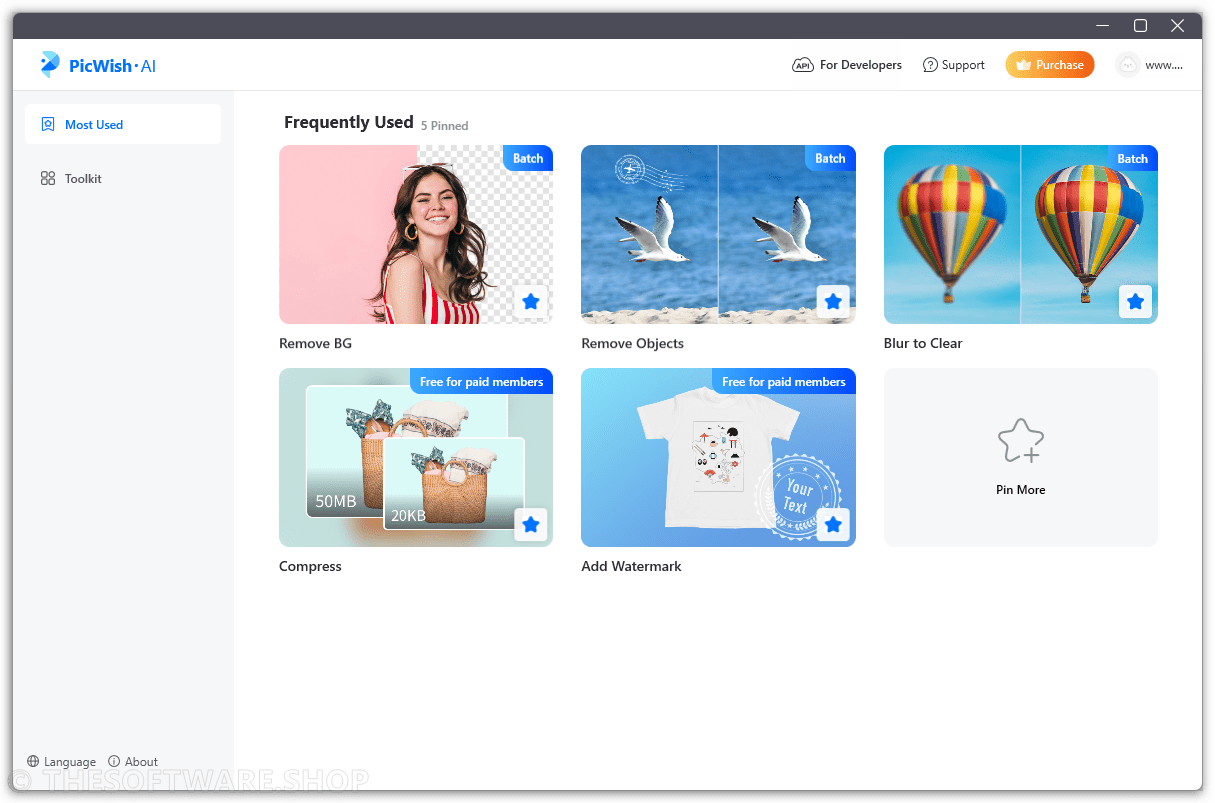 PicWish Windows Screenshot