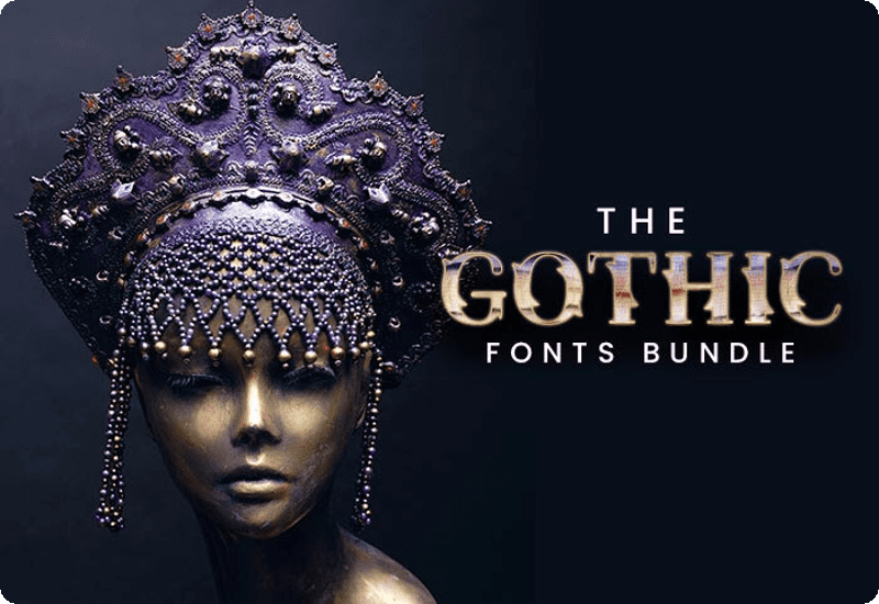 Pixelo The Gothic Fonts Bundle Discount Sale