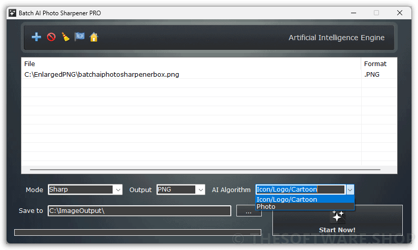 Batch AI Photo Sharpener Pro AI Algorithm