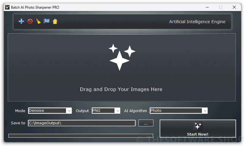 Batch AI Photo Sharpener Pro Start