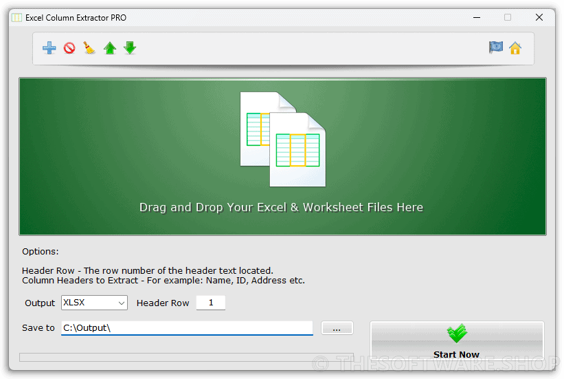 Excel Column Extractor PRO Drag and Drop