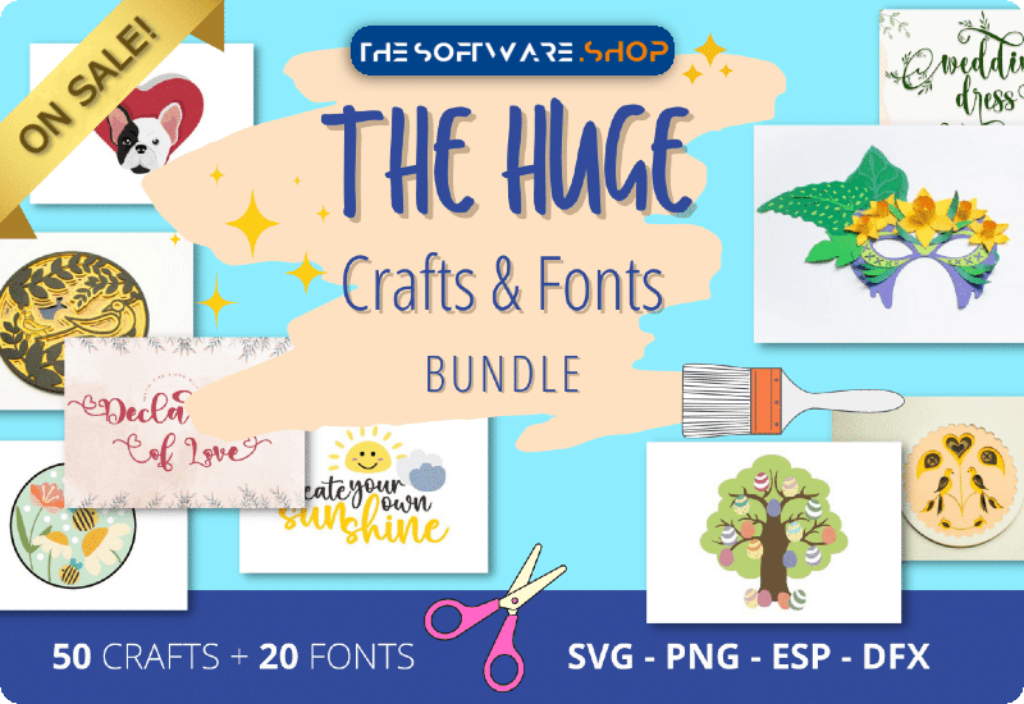 The Huge Crafts & Fonts Bundle Download Discount Sale