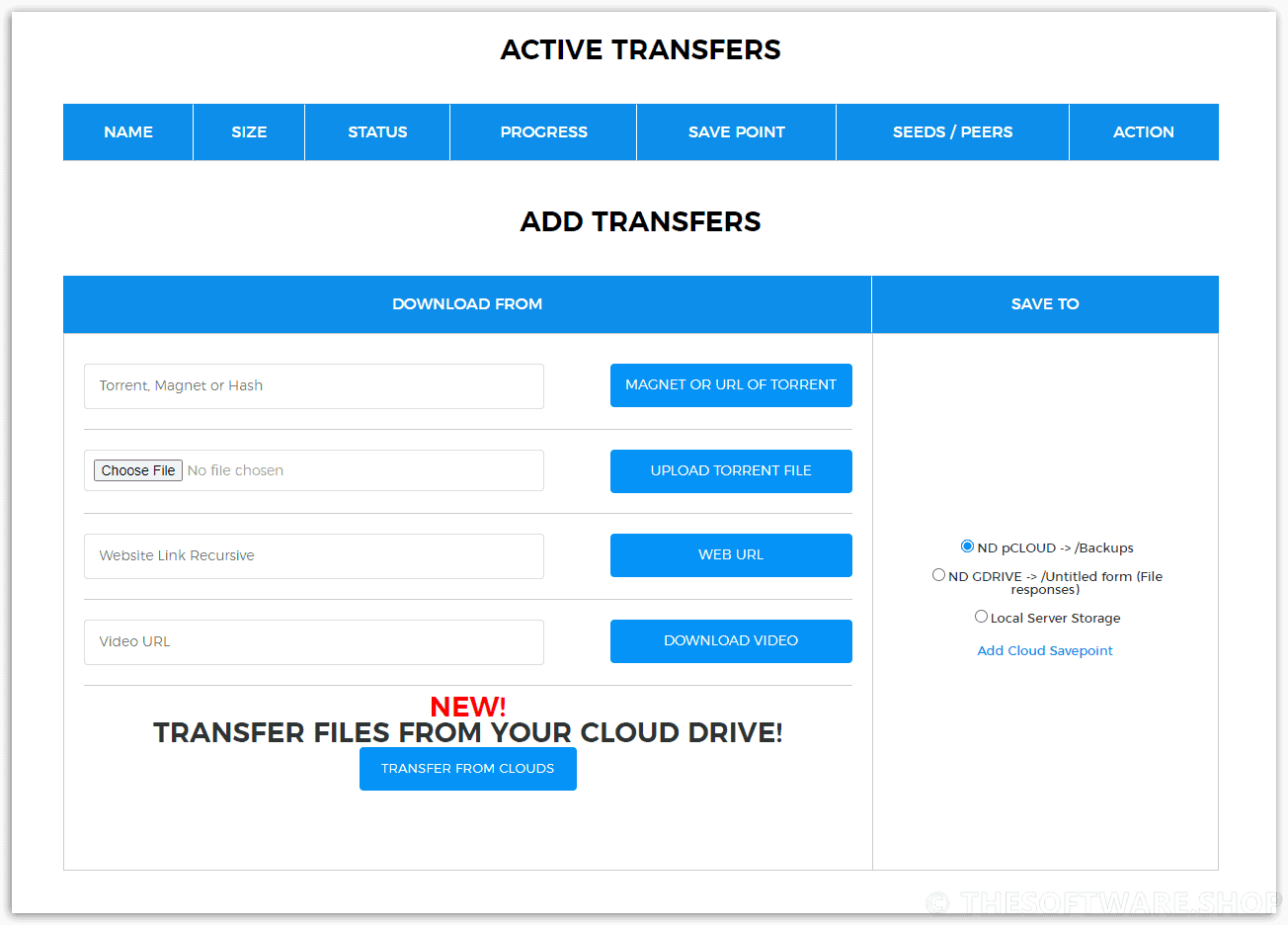 TransferCloud Premium Add Transfer