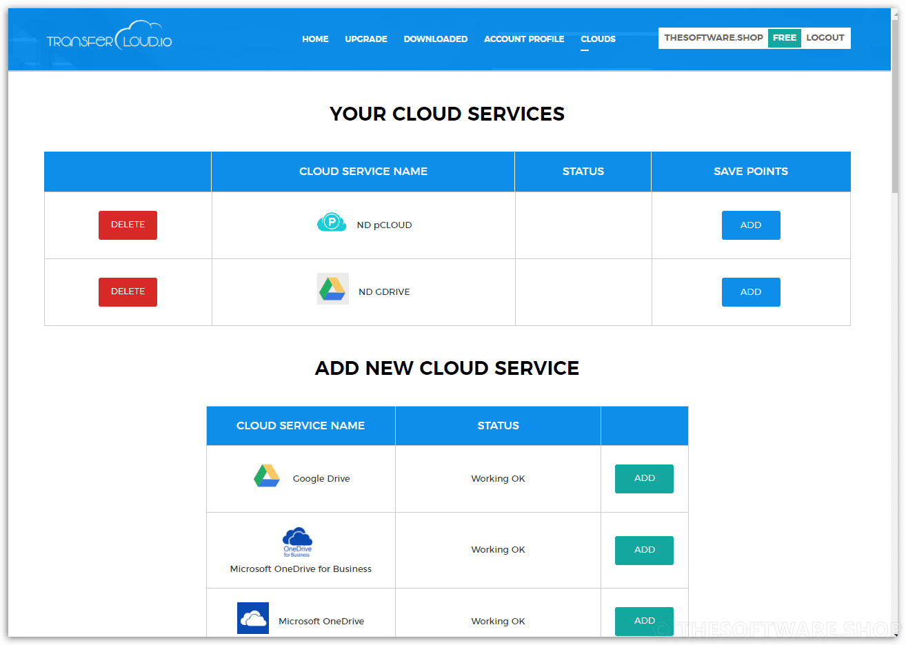 TransferCloud Premium Cloud Services