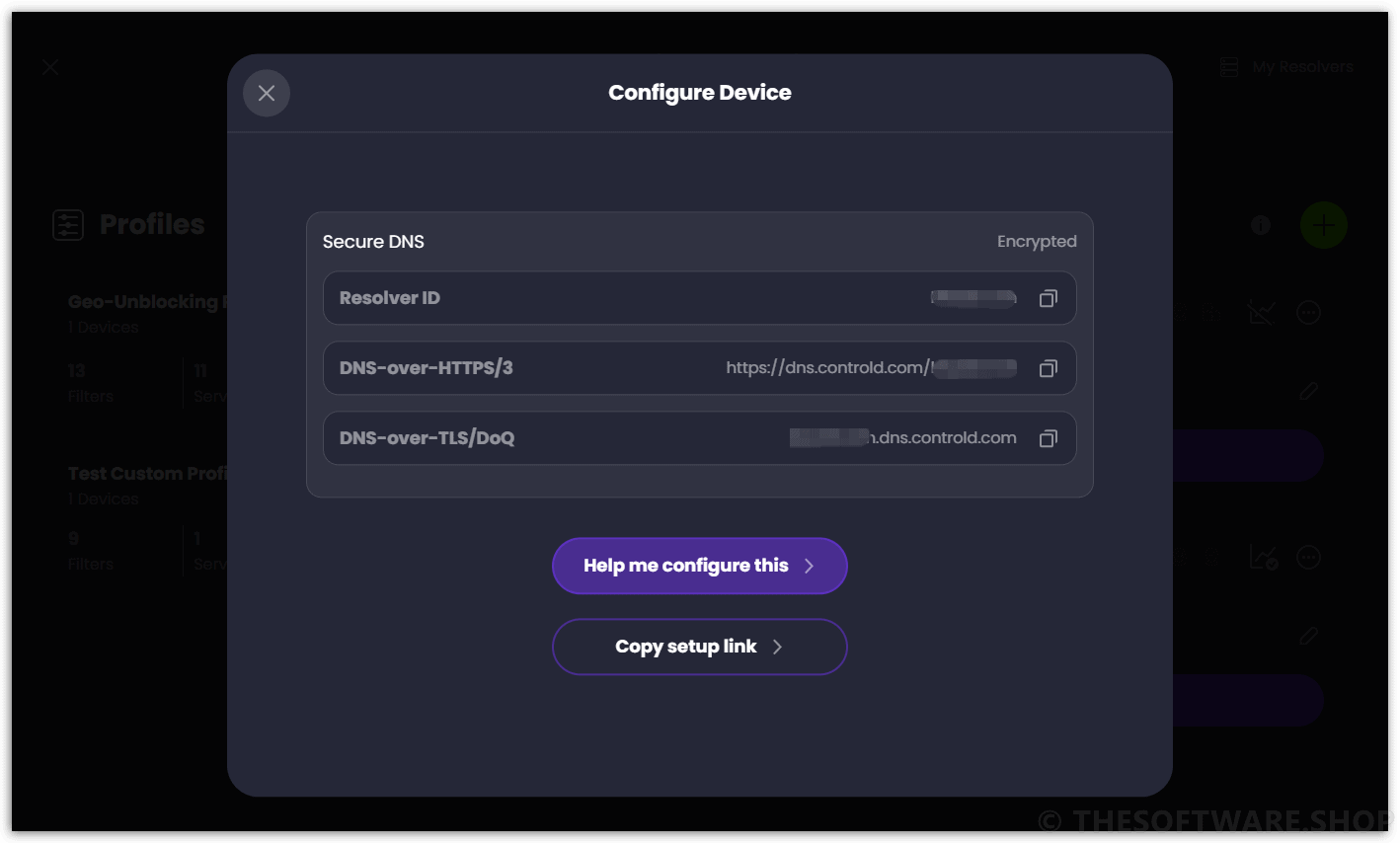 Control D Configure Device