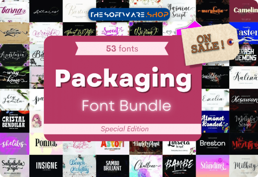 The Packaging Font Bundle Creative Fabrica Discount Sale