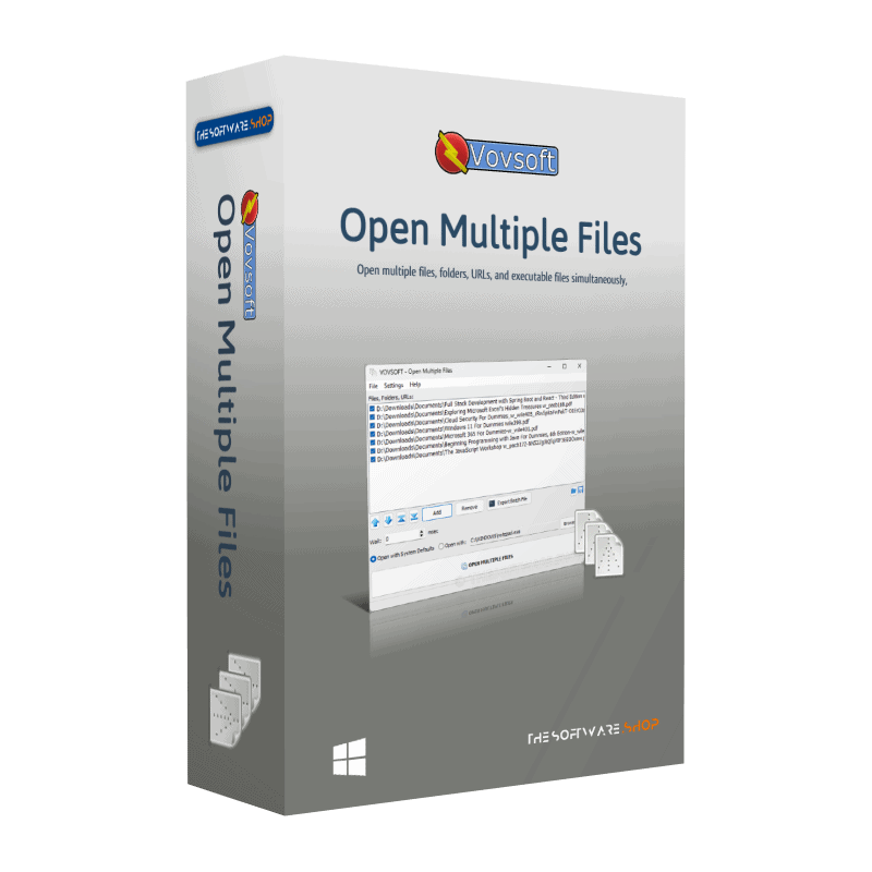 Giveaway – Vovsoft Open Multiple Files: Free License Key | Multiple File Opener Software – for Windows