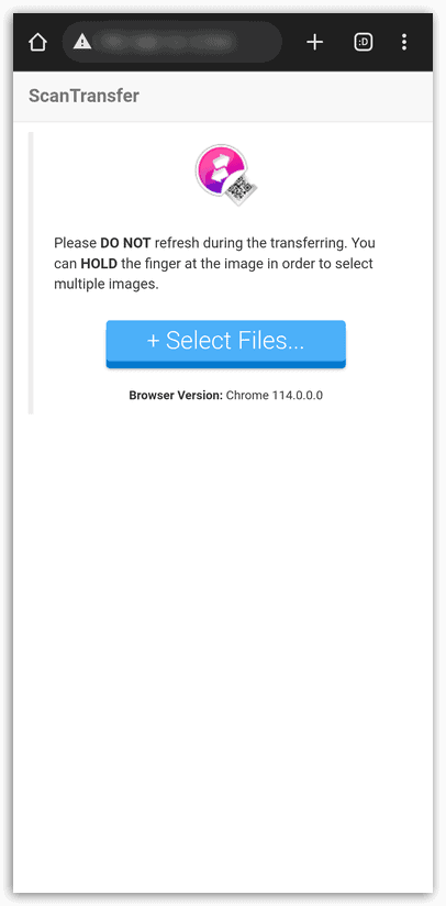 ScanTransfer Pro Select Files on Mobile