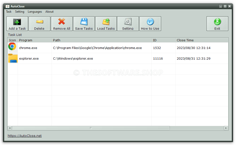 AutoClose Pro - Added Task