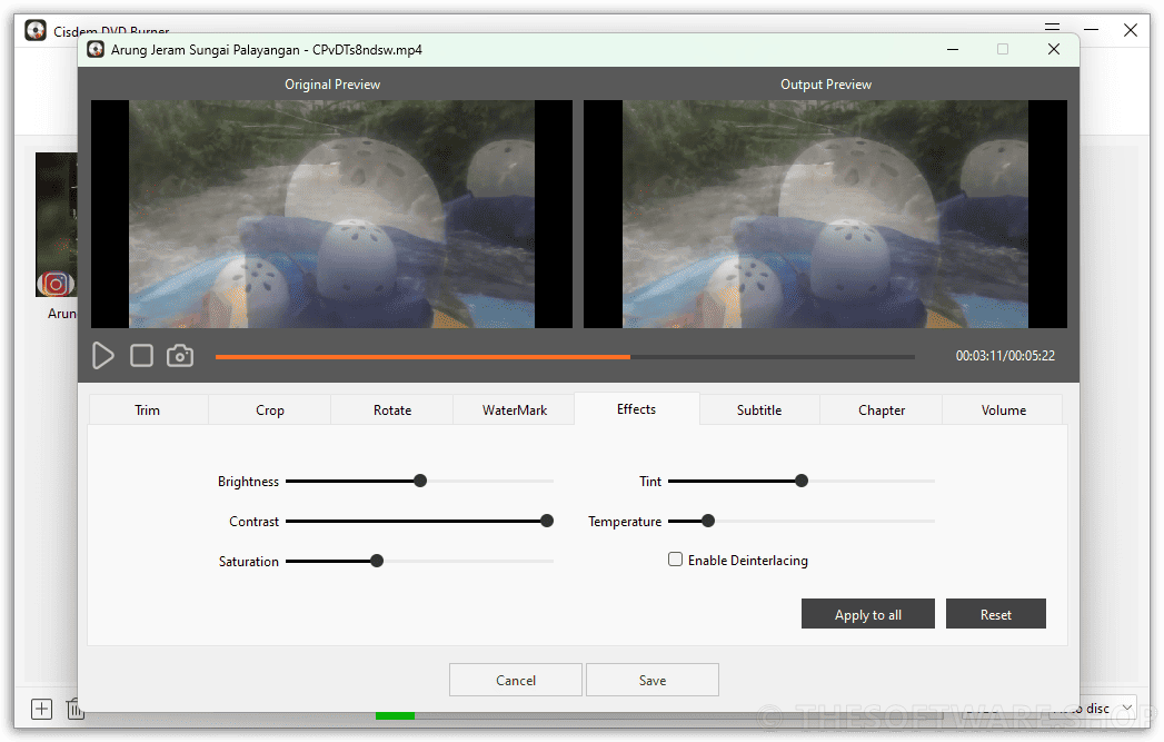 Cisdem DVD Burner Built-in Video Editor